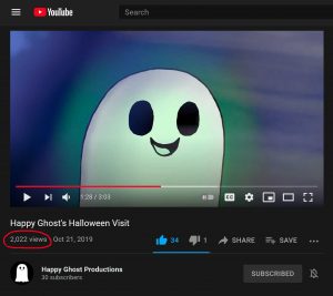 2022 Visits on Happy Ghost’s Halloween Visit Animation!!